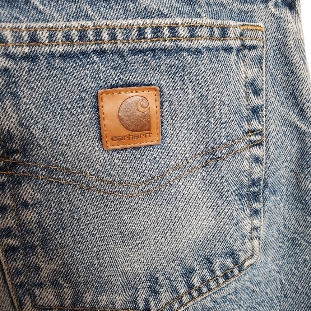 Carhartt Men's Relaxed Fit Jeans, Straight Leg Flannel Lined 46 x 30 - Picture 6 of 9